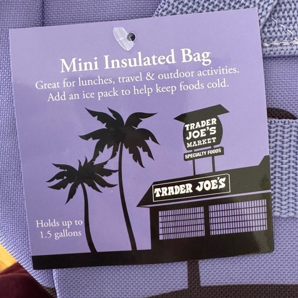 Trader Joe’s Mini Insulated Bag – Purple Edition - Picture 3 of 4